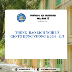 THÔNG BÁO LỊCH NGHỈ LỄ GIỖ TỔ HÙNG VƯƠNG & 30/4 - 01/5